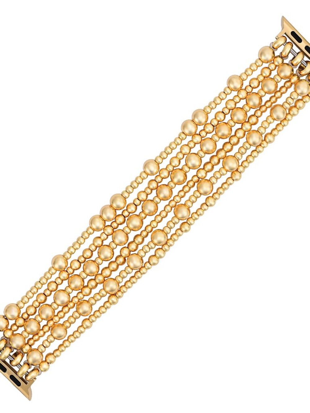 Cape Diablo Women's Golden Demure Gold Bead Stretch Apple Watch Band Small NWT - Picture 2 of 8